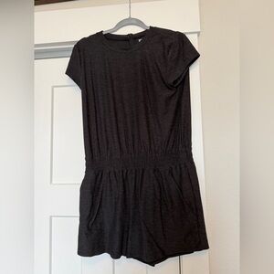 FLX Black Short Sleeve Casual Romper
